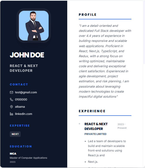 modern Resume Template